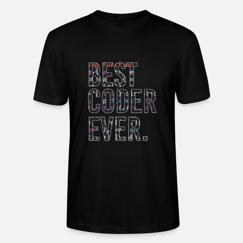 Best programmer code coder - Stanley/Stella CRAFTER Unisex Organic T-Shirt - black