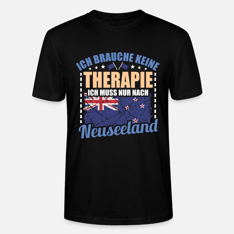 Neuseeland - Stanley/Stella Unisex Bio-T-Shirt CRAFTER - Schwarz