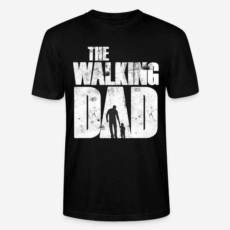 Le père walking - T-shirt bio CRAFTER Stanley Stella Unisexe - noir