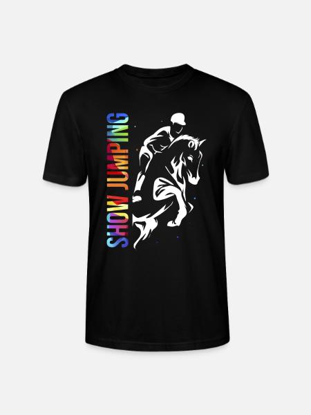Saut d'obstacles saut d'obstacles équitation - T-shirt bio CRAFTER Stanley Stella Unisexe - noir