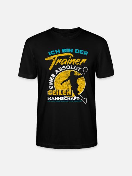Handball Trainer - Stanley/Stella Unisex Bio-T-Shirt CRAFTER - Schwarz