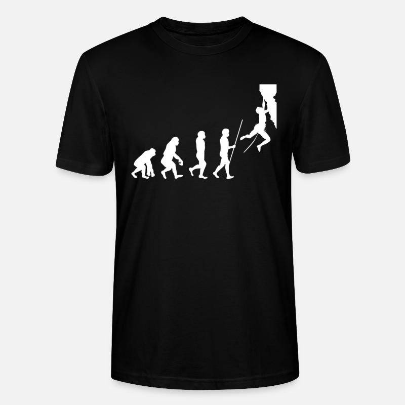 Evolution de l'escalade - T-shirt bio CRAFTER Stanley Stella Unisexe - noir