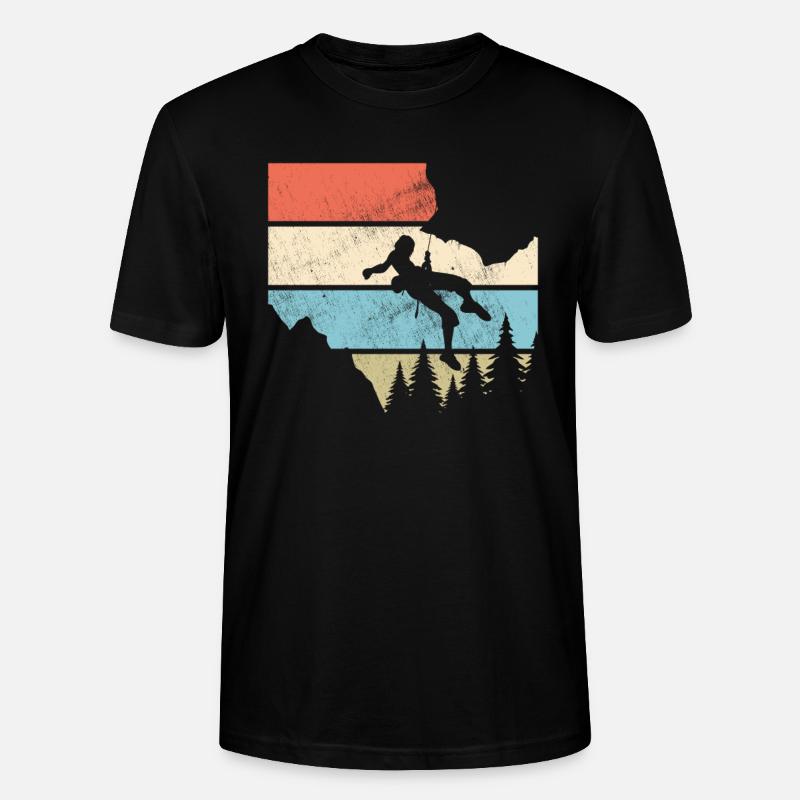Klettern - Stanley/Stella Unisex Bio-T-Shirt CRAFTER - Schwarz