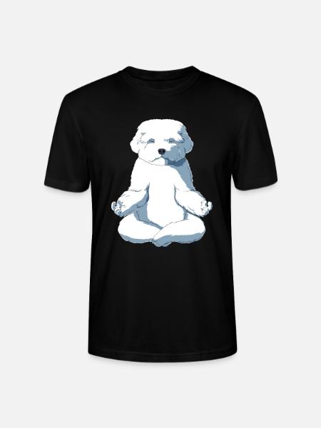 Malteser Hund - Stanley/Stella Unisex Bio-T-Shirt CRAFTER - Schwarz