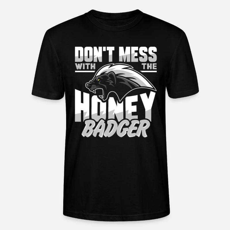 Honigdachs - Stanley/Stella Unisex Bio-T-Shirt CRAFTER - Schwarz