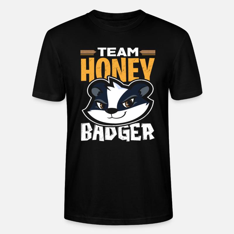 Honigdachs - Stanley/Stella Unisex Bio-T-Shirt CRAFTER - Schwarz