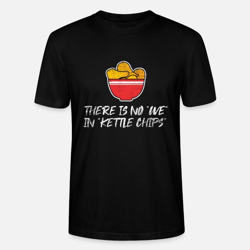 Potato chips chips snack - Stanley/Stella CRAFTER Unisex Organic T-Shirt - black