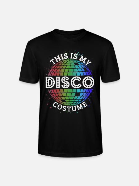 Disco Costume Funny - Stanley/Stella CRAFTER Unisex Organic T-Shirt - black