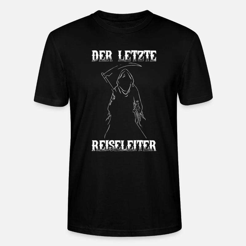 Der letzte Reiseleiter Sensenmann - Stanley/Stella Unisex Bio-T-Shirt CRAFTER - Schwarz