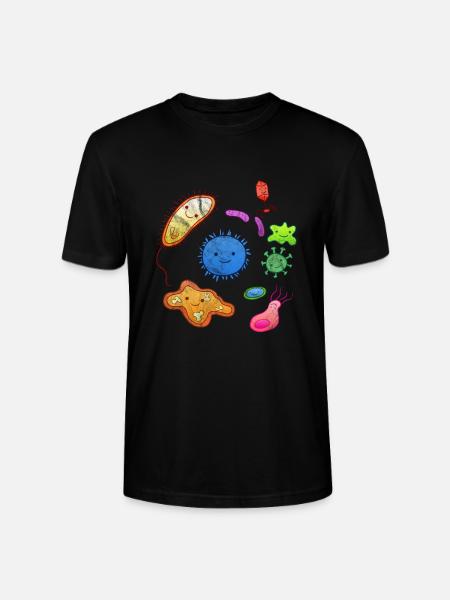 Microorganisme microbiologie microbiologiste bio - T-shirt bio CRAFTER Stanley Stella Unisexe - noir