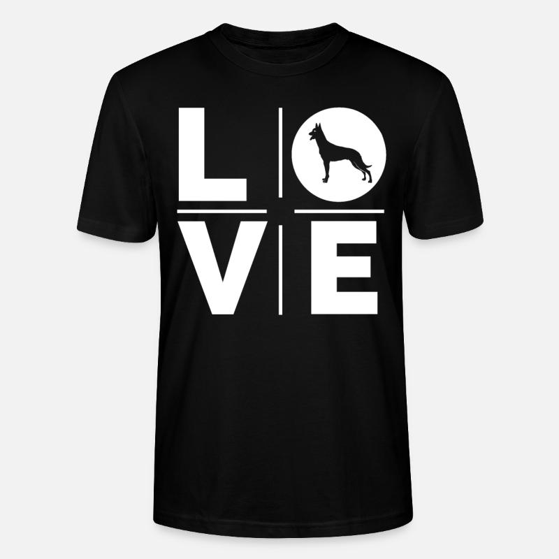 Amour malinois - T-shirt bio CRAFTER Stanley Stella Unisexe - noir