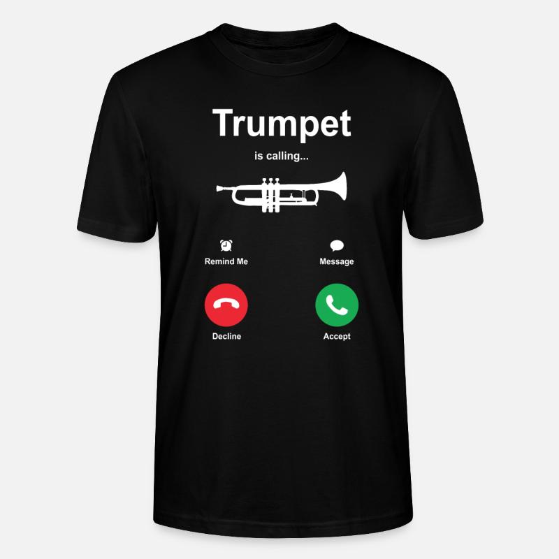 Trompete - Stanley/Stella Unisex Bio-T-Shirt CRAFTER - Schwarz