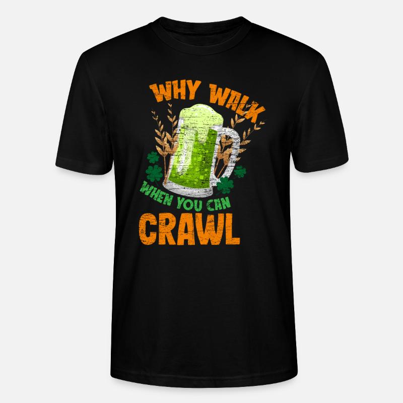 St. Patricks Day Bier - Stanley/Stella Unisex Bio-T-Shirt CRAFTER - Schwarz