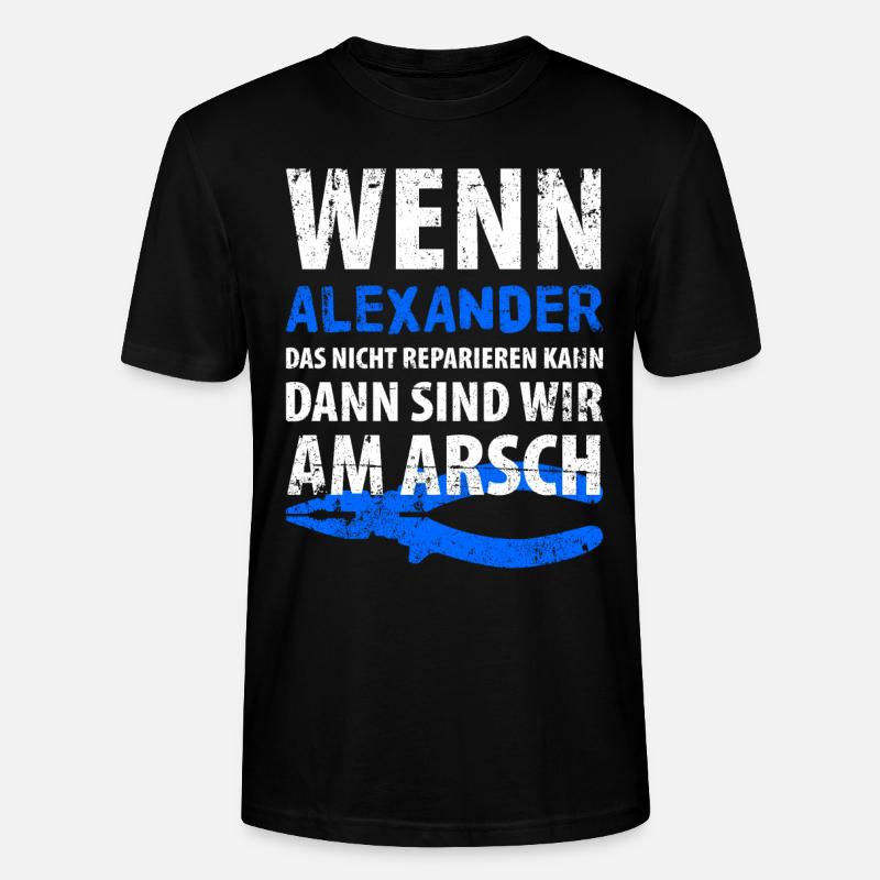Heimwerker Alexander - Stanley/Stella Unisex Bio-T-Shirt CRAFTER - Schwarz
