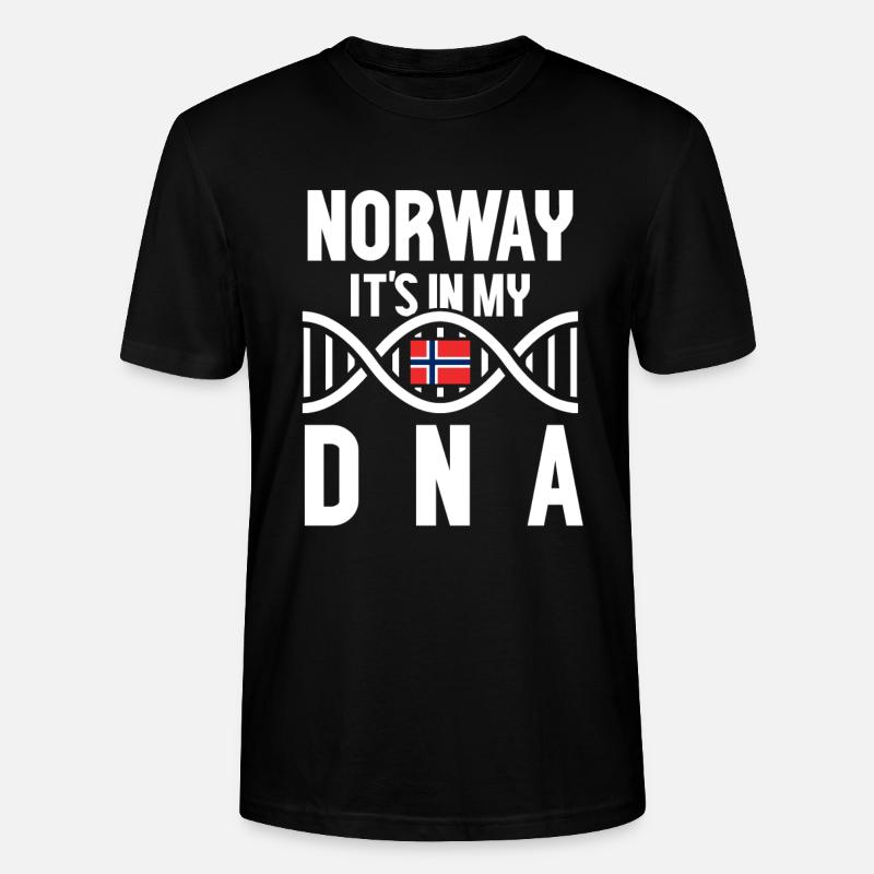 Norwegen - Stanley/Stella Unisex Bio-T-Shirt CRAFTER - Schwarz