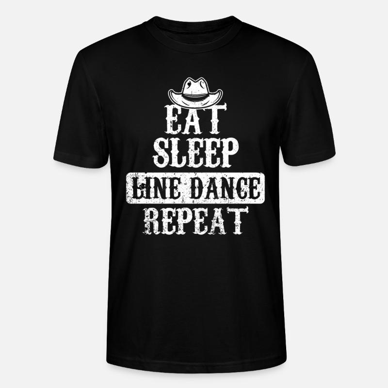 Line Dance Linedance - Stanley/Stella Unisex Bio-T-Shirt CRAFTER - Schwarz