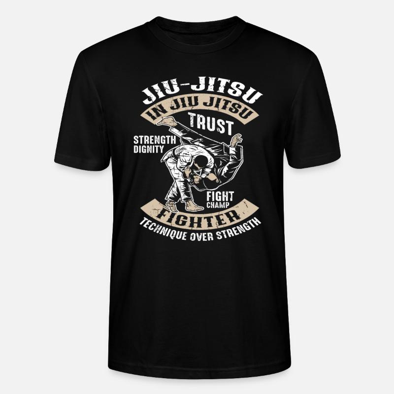 Jiu Jitsu training - Stanley/Stella CRAFTER Unisex Organic T-Shirt - black