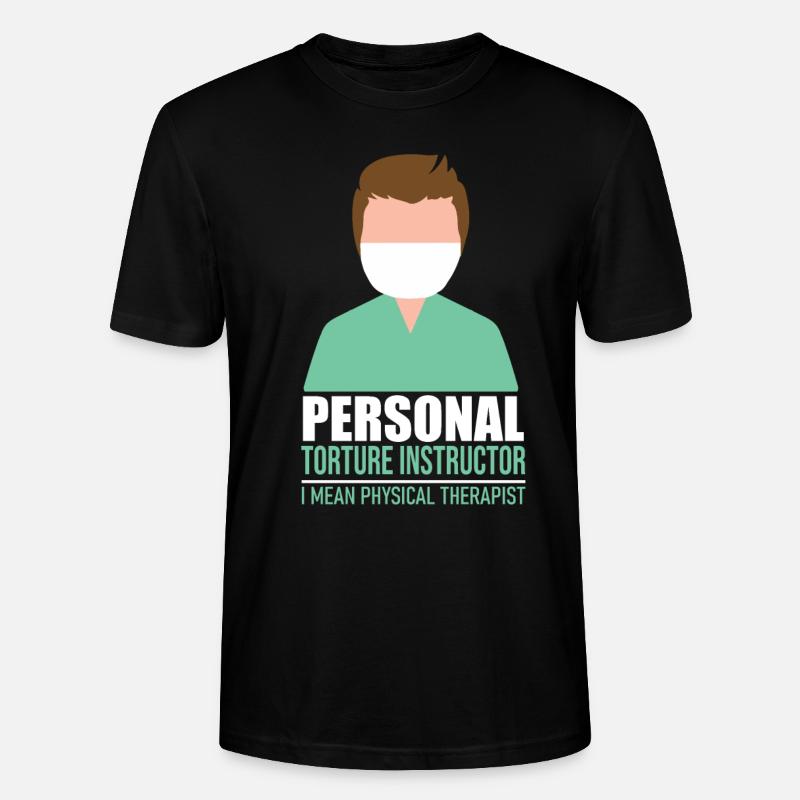 Physiotherapeutin Physiotherapie Git Idee - Stanley/Stella Unisex Bio-T-Shirt CRAFTER - Schwarz