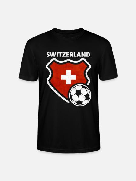 Schweiz - Stanley/Stella Unisex Bio-T-Shirt CRAFTER - Schwarz