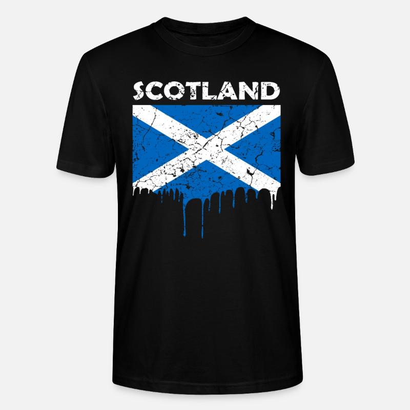 Drapeau Ecosse - T-shirt bio CRAFTER Stanley Stella Unisexe - noir