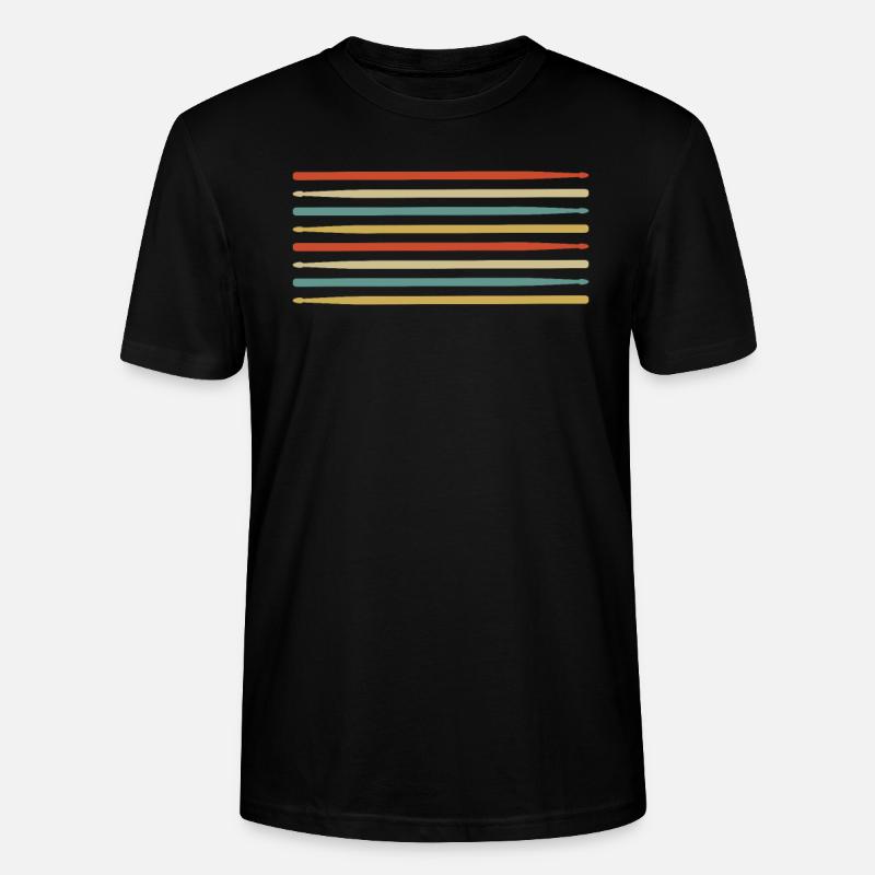 Schlagzeug - Stanley/Stella Unisex Bio-T-Shirt CRAFTER - Schwarz