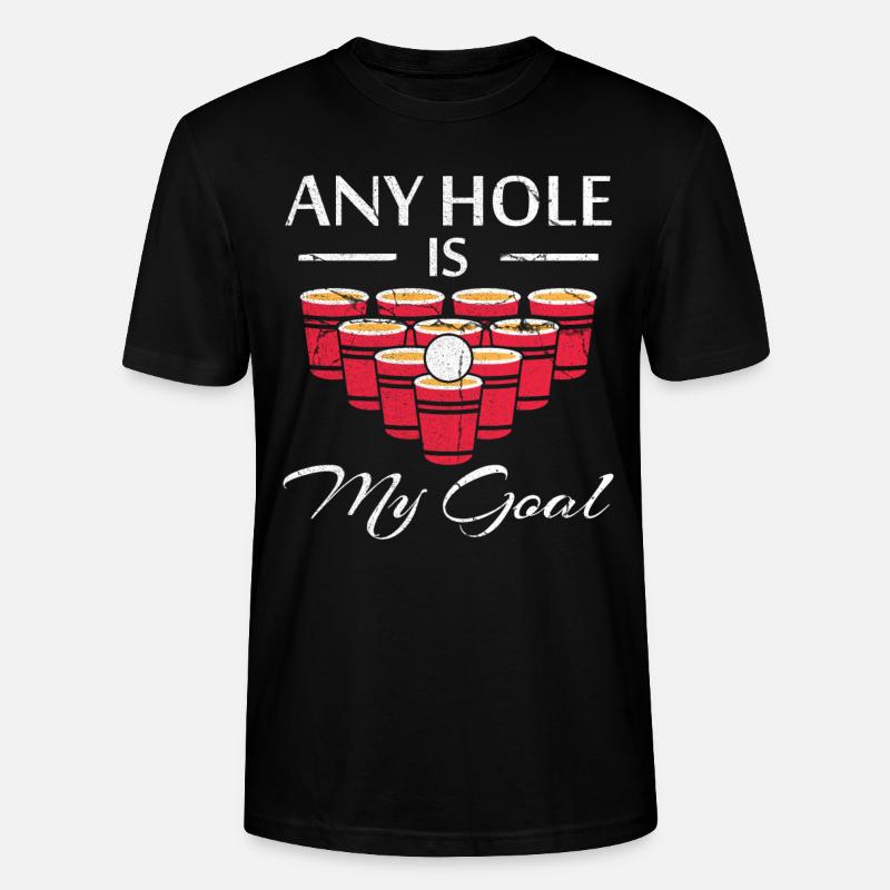 Beerpong - T-shirt bio CRAFTER Stanley Stella Unisexe - noir