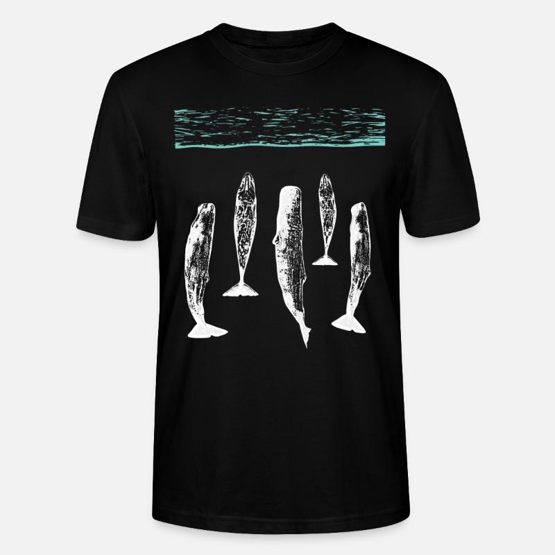 spermwhale plain white - T-shirt bio CRAFTER Stanley Stella Unisexe - noir