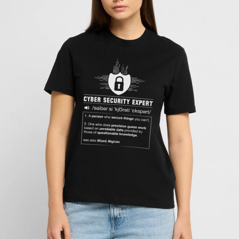 Cyber Security Definition Programmierer IT Nerd Stanley/Stella Unisex Bio-T-Shirt CRAFTER