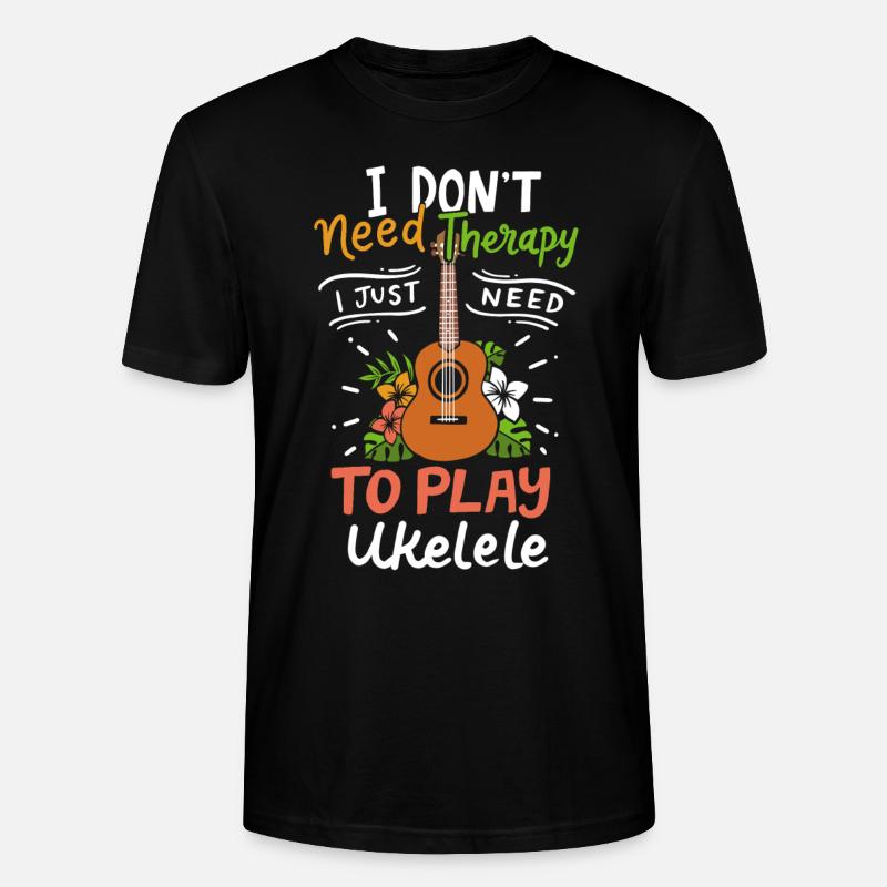 Ukulele - Stanley/Stella Unisex Bio-T-Shirt CRAFTER - Schwarz