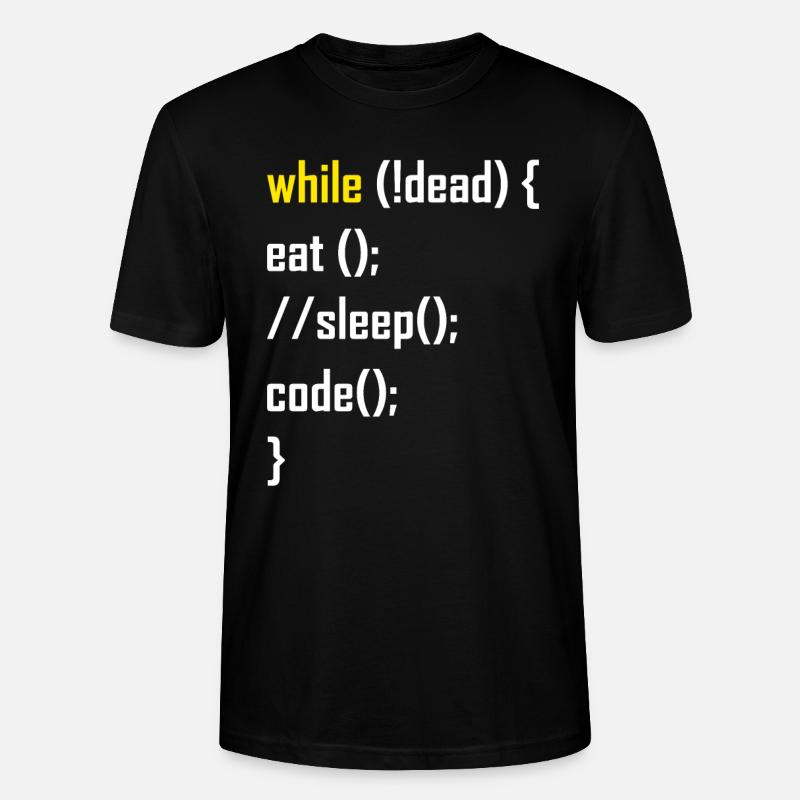Programmierer Programmieren Geschenk - Stanley/Stella Unisex Bio-T-Shirt CRAFTER - Schwarz