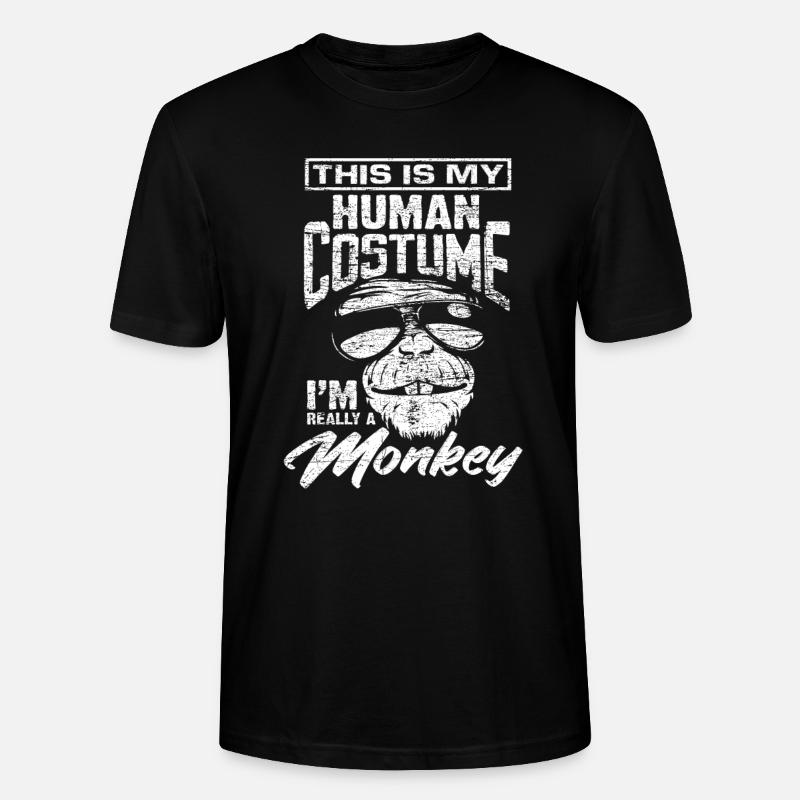 Affe - Stanley/Stella Unisex Bio-T-Shirt CRAFTER - Schwarz