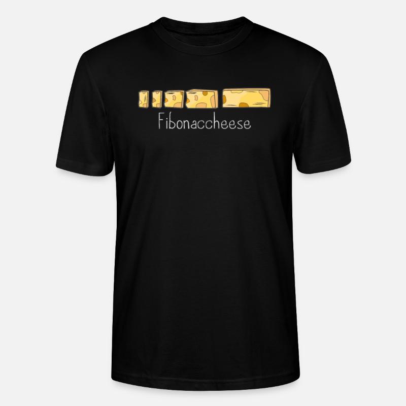 Fibonacci Cheese - Stanley/Stella Unisex Bio-T-Shirt CRAFTER - Schwarz