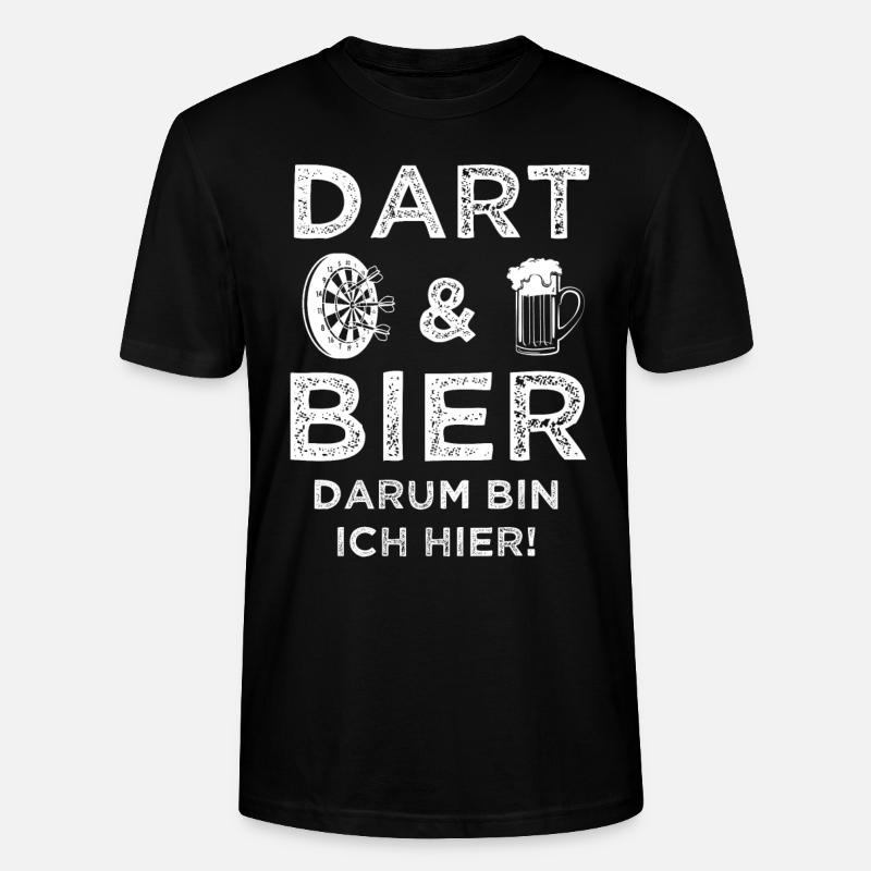 Dart Darts Darter Geschenk - Stanley/Stella Unisex Bio-T-Shirt CRAFTER - Schwarz