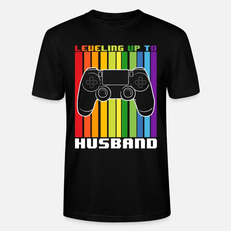Leveling Up To Husband - Stanley/Stella Unisex Bio-T-Shirt CRAFTER - Schwarz