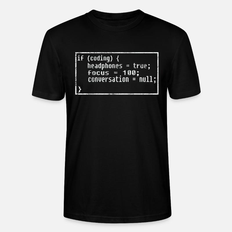 Programmierer Coding - Stanley/Stella Unisex Bio-T-Shirt CRAFTER - Schwarz