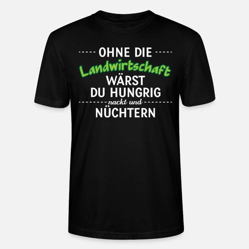 Landwirtschaft Bauer - Stanley/Stella Unisex Bio-T-Shirt CRAFTER - Schwarz