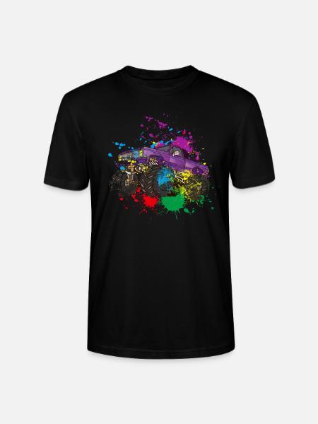 Splash Monster Truck - Stanley/Stella Unisex Bio-T-Shirt CRAFTER - Schwarz