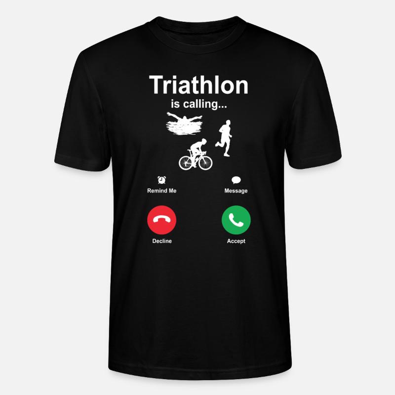 Triathlon - Stanley/Stella Unisex Bio-T-Shirt CRAFTER - Schwarz