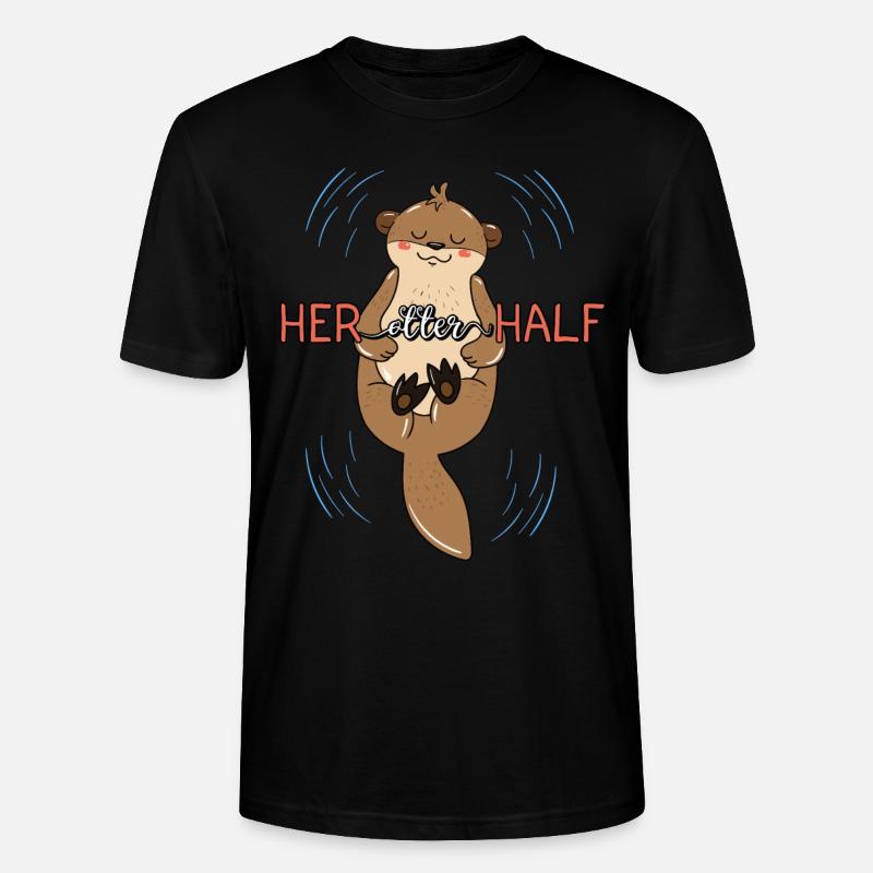 Her Otter Half - Stanley/Stella Unisex Bio-T-Shirt CRAFTER - Schwarz