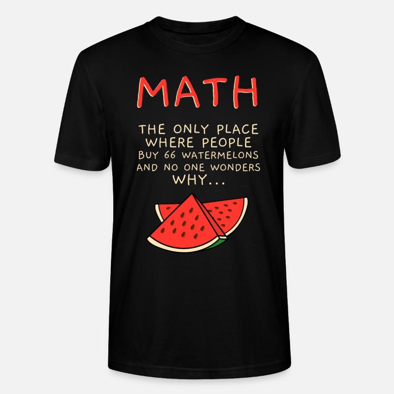 math - T-shirt bio CRAFTER Stanley Stella Unisexe - noir