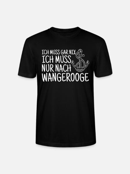Wangerooge Nordsee Spruch - Stanley/Stella Unisex Bio-T-Shirt CRAFTER - Schwarz