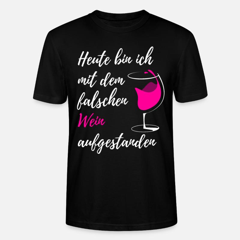 Wein - Stanley/Stella Unisex Bio-T-Shirt CRAFTER - Schwarz