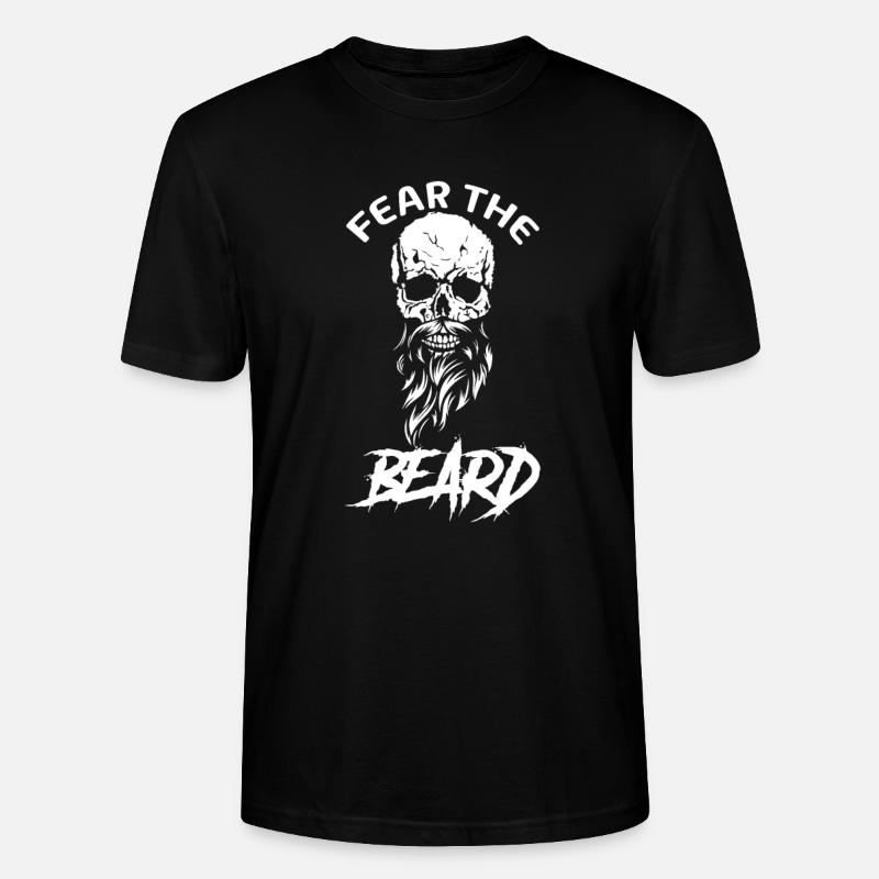 fear the beard - Stanley/Stella Unisex Bio-T-Shirt CRAFTER - Schwarz