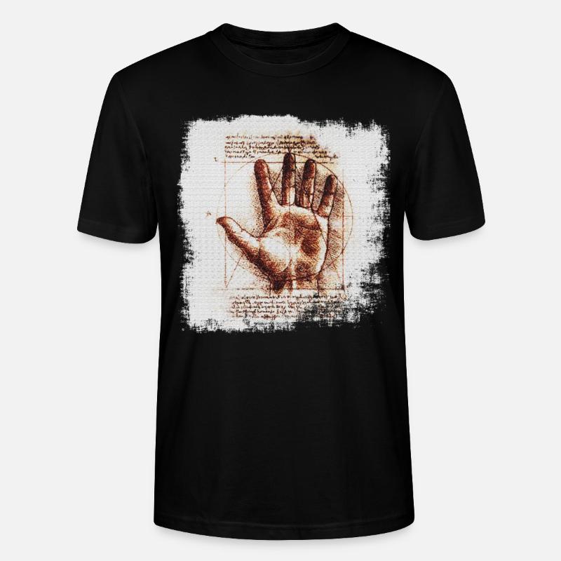 Léonard de Vinci - T-shirt bio CRAFTER Stanley Stella Unisexe - noir