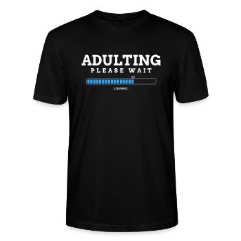 18. Geburtstag - Stanley/Stella Unisex Bio-T-Shirt CRAFTER - Schwarz - Vorne - Alina (178cm) & Michal (187cm)