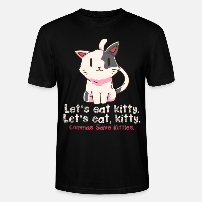Grammatik Englisch Lehrer Katzen - Stanley/Stella Unisex Bio-T-Shirt CRAFTER - Schwarz
