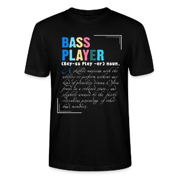 Bassist Een bekwame muzikant met vermogen - Stanley/Stella Uniseks bio-T-shirt CRAFTER - zwart - Voor - Alina (178cm) & Michal (187cm)