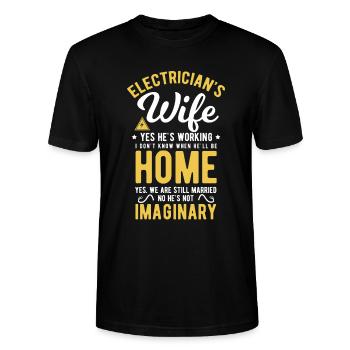 Elektricien elektricien - Stanley/Stella Uniseks bio-T-shirt CRAFTER - zwart - Voor - Alina (178cm) & Michal (187cm)