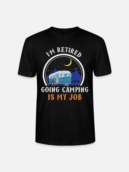 Camping tents camper caravans - Stanley/Stella CRAFTER Unisex Organic T-Shirt - black