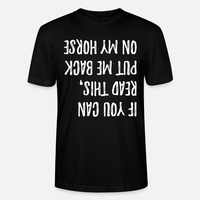 Reiten Pferd - Stanley/Stella Unisex Bio-T-Shirt CRAFTER - Schwarz